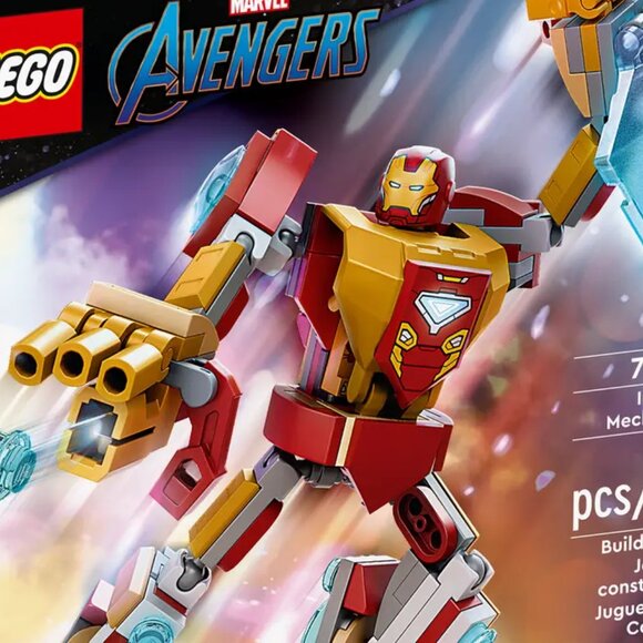 Brand New Lego Marvel Iron Man Mech Armor 76203 Building Kit - Picture 3 of 8